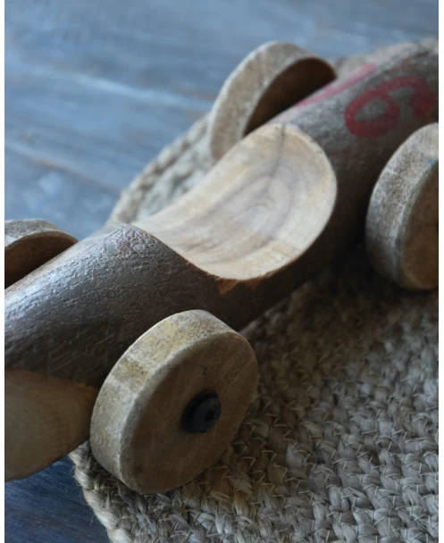 Unieke Vintage Race Auto Van Hout Met Rood Nr 96, IB Laursen 7 Unieke Vintage Race Auto Van Hout Met Rood Nr 96, IB Laursen - Afbeelding 5