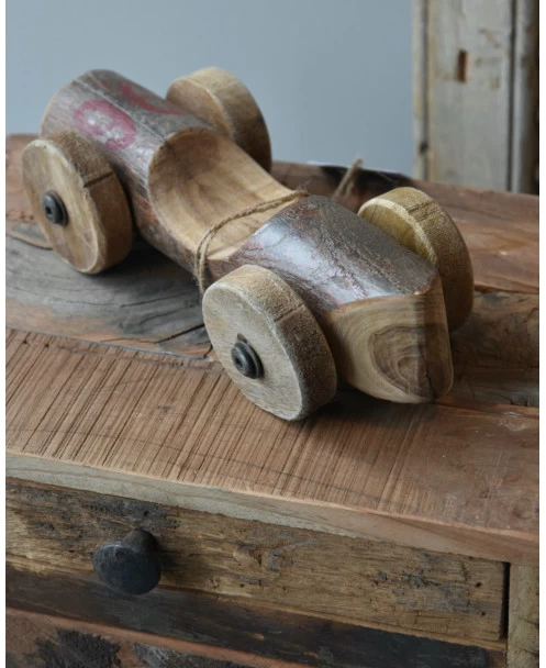 Unieke Vintage Race Auto Van Hout Met Rood Nr 96, IB Laursen 8 Unieke Vintage Race Auto Van Hout Met Rood Nr 96, IB Laursen - Afbeelding 6