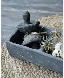 Vakkenbak Vintage Grijs Aardewerk Met Oor, 3 Vakken Brynxz -Kortingswinkel voor woondecoratie vakkenbak vintage grijs aardewerk met oor 3 vakken brynxz 2