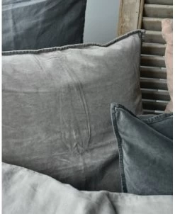 Velours Kussenhoes 'linnen', IB Laursen -Kortingswinkel voor woondecoratie velours kussenhoes linnen ib laursen 2