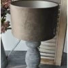 Velours Lampenkap Antiek Bruin/grijs, Brynxz -Kortingswinkel voor woondecoratie velours lampenkap antiek bruingrijs brynxz