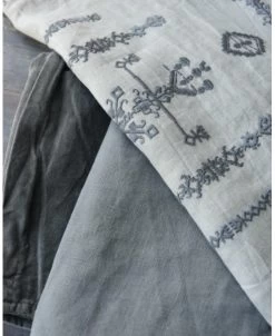 Velours 'thunder Grey' Vierkante Kussenhoes, IB Laursen -Kortingswinkel voor woondecoratie velours thunder grey vierkante kussenhoes ib laursen 1 7