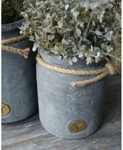Vintage Grijze Pot Met Dik Touw Klein, Brynxz -Kortingswinkel voor woondecoratie vintage grijze pot met dik touw klein brynxz 3