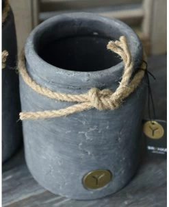 Vintage Grijze Pot Met Dik Touw Klein, Brynxz -Kortingswinkel voor woondecoratie vintage grijze pot met dik touw klein brynxz 4