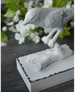 Vogel Boekensteun Antiek Wit, Set Van Twee -Kortingswinkel voor woondecoratie vogel boekensteun antiek wit set van twee 4