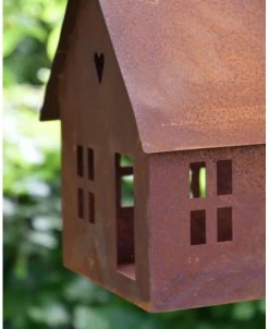 Vogel Voeder Huisje Van Roest Metaal Aan Ketting -Kortingswinkel voor woondecoratie vogel voeder huisje van roest metaal aan ketting 5