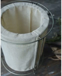 Windlicht Met Dubbel Doek Naturel En Metalen Frame Groot, IB Laursen -Kortingswinkel voor woondecoratie windlicht met dubbel doek naturel en metalen frame groot ib laursen 3