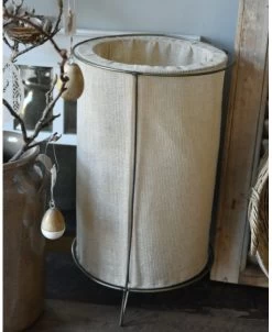 Windlicht Met Dubbel Doek Naturel En Metalen Frame Groot, IB Laursen -Kortingswinkel voor woondecoratie windlicht met dubbel doek naturel en metalen frame groot ib laursen 4