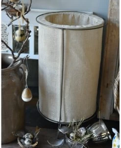 Windlicht Met Dubbel Doek Naturel En Metalen Frame Groot, IB Laursen -Kortingswinkel voor woondecoratie windlicht met dubbel doek naturel en metalen frame groot ib laursen 7