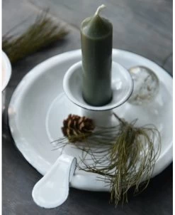 Wit Emaille Kandelaar Met Oor, IB Laursen -Kortingswinkel voor woondecoratie wit emaille kandelaar met oor ib laursen 2