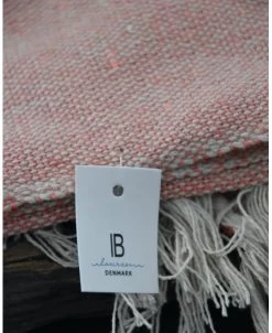 Woonkleed Cream/faded Rose Met Kwastjes, IB Laursen -Kortingswinkel voor woondecoratie woonkleed creamfaded rose met kwastjes ib laursen 5