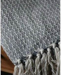 Woonkleed Sprei In Gebroken Wit Met Zacht Blauw/grijs, IB Laursen 12 Woonkleed Sprei In Gebroken Wit Met Zacht Blauw/grijs, IB Laursen -Kortingswinkel voor woondecoratie woonkleed sprei in gebroken wit met zacht blauwgrijs ib laursen 4